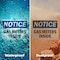 Signmission Gas Meters Inside, 10 in W x Rectangle, Vinyl Decal OS-2PACK-NS-D-710-L-15741 - alternate 4